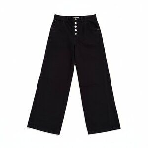 Joie Navy Blue Button Fly Cropped Pants Size 6